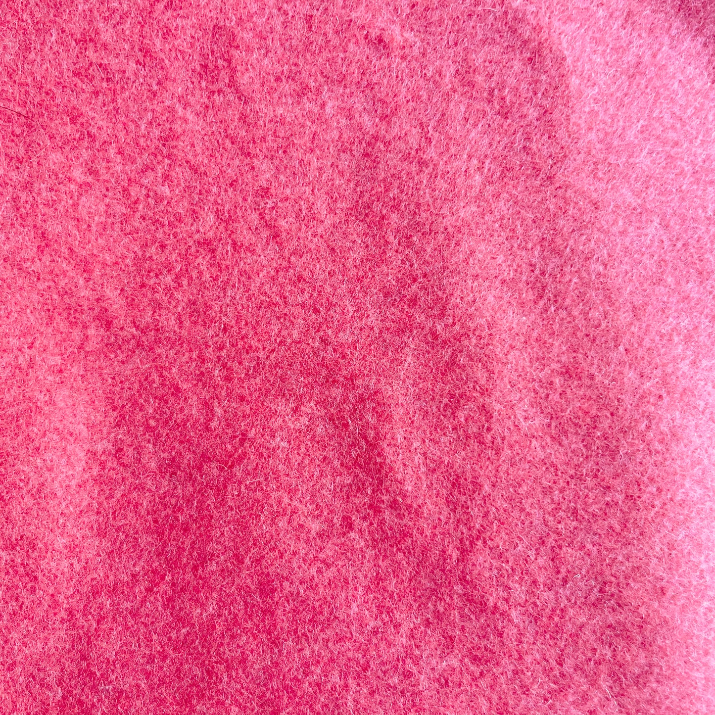 Remnant of coral pink brushed wool