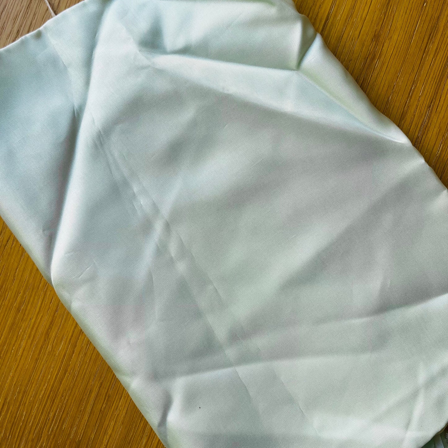 Pale green lining fabric