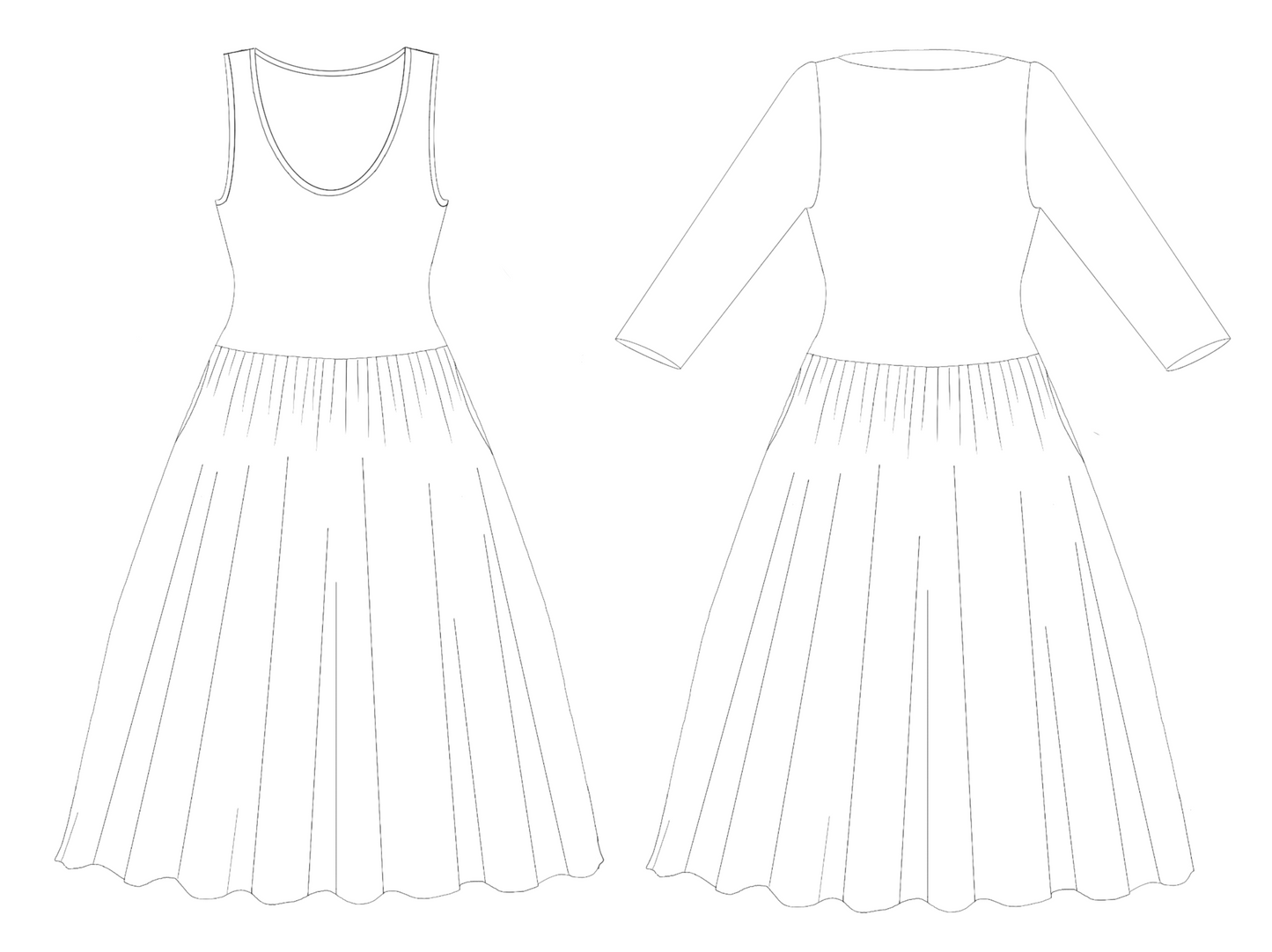 Dolores – PDF sewing pattern (sizes 16–28)