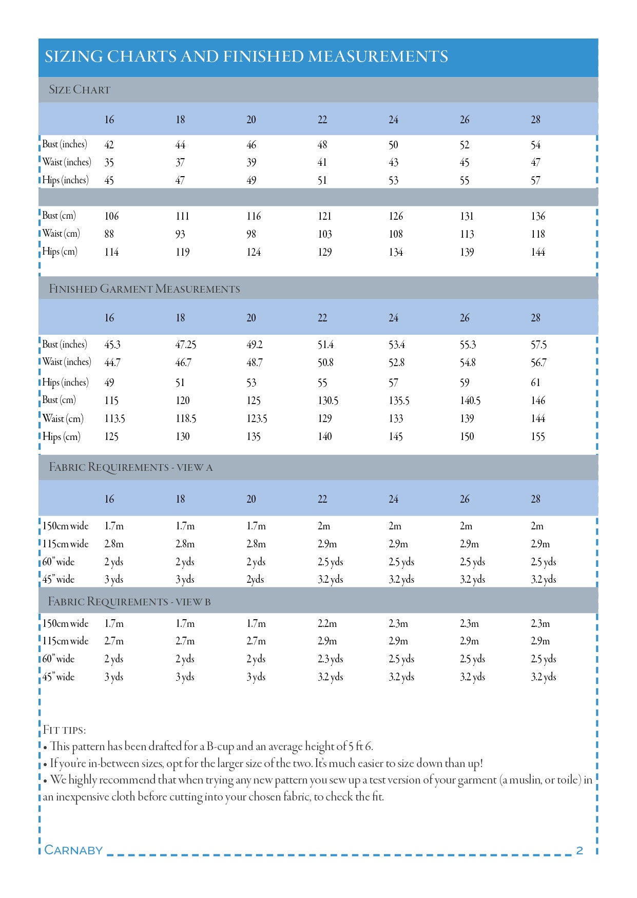 Carnaby – PDF sewing pattern (sizes 16–28)