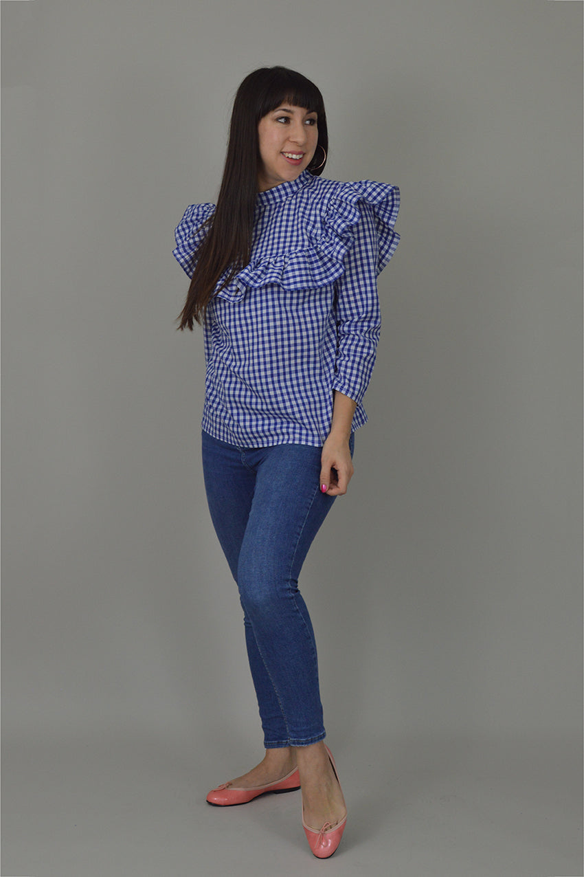 Nina Lee Bloomsbury Blouse gingham