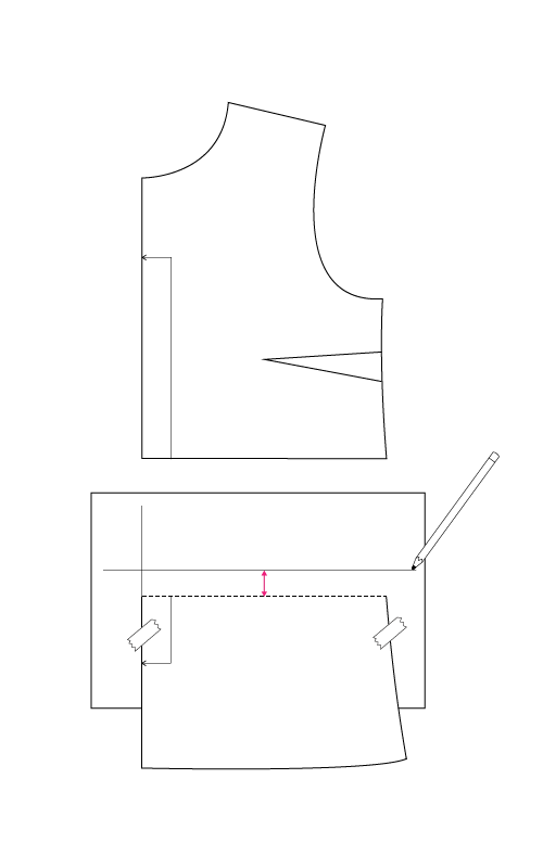 How to lengthen or shorten a sewing pattern