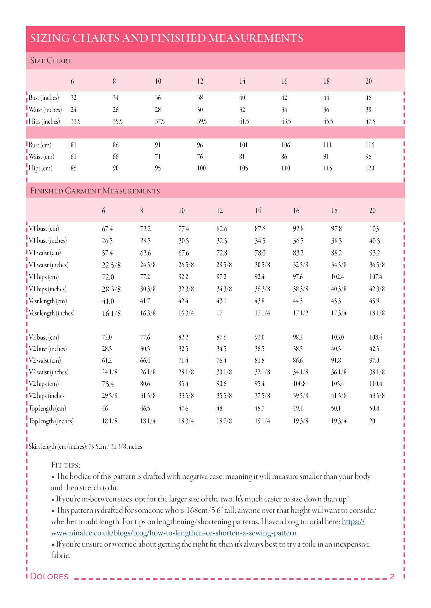 Dolores – PDF sewing pattern (sizes 6–20)