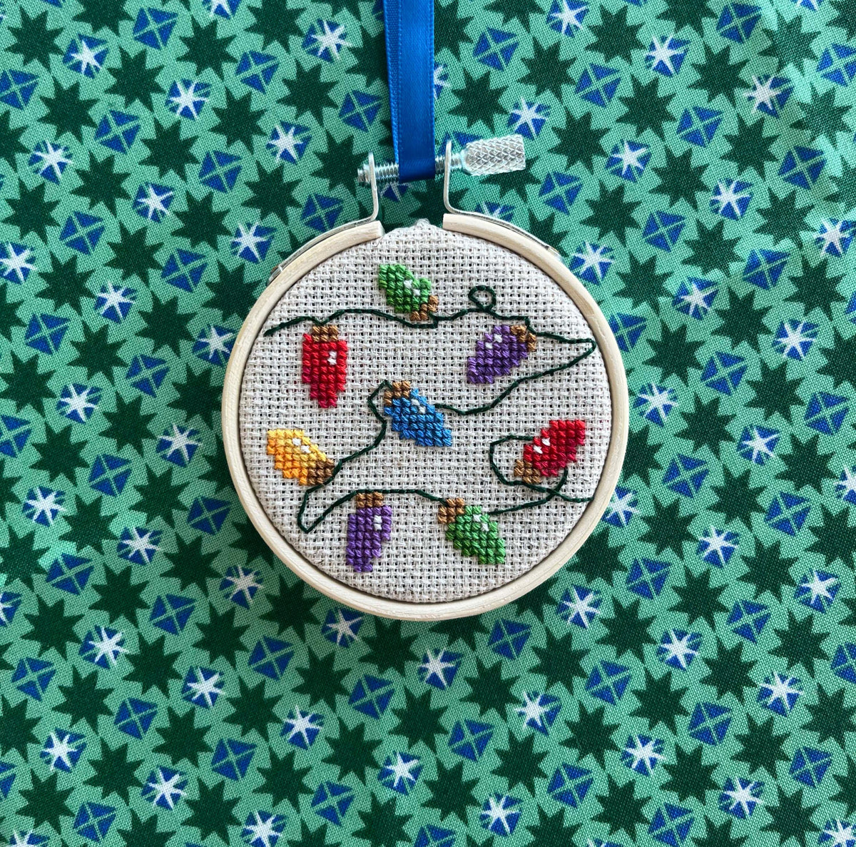 Christmas Lights cross stitch pattern – image 1 of 5