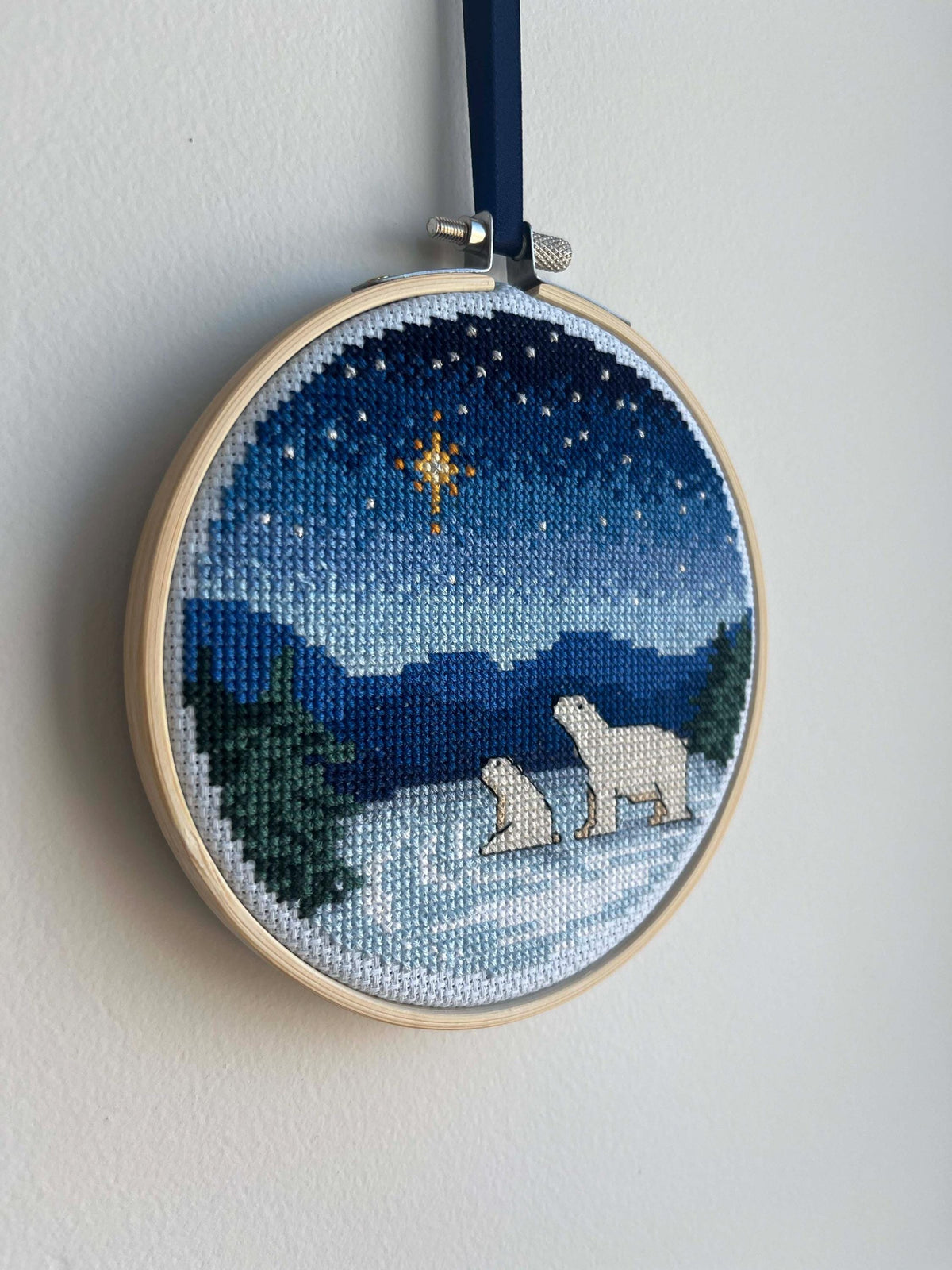 Polar Bears Under Starry Sky cross stitch pattern – image 4 of 8