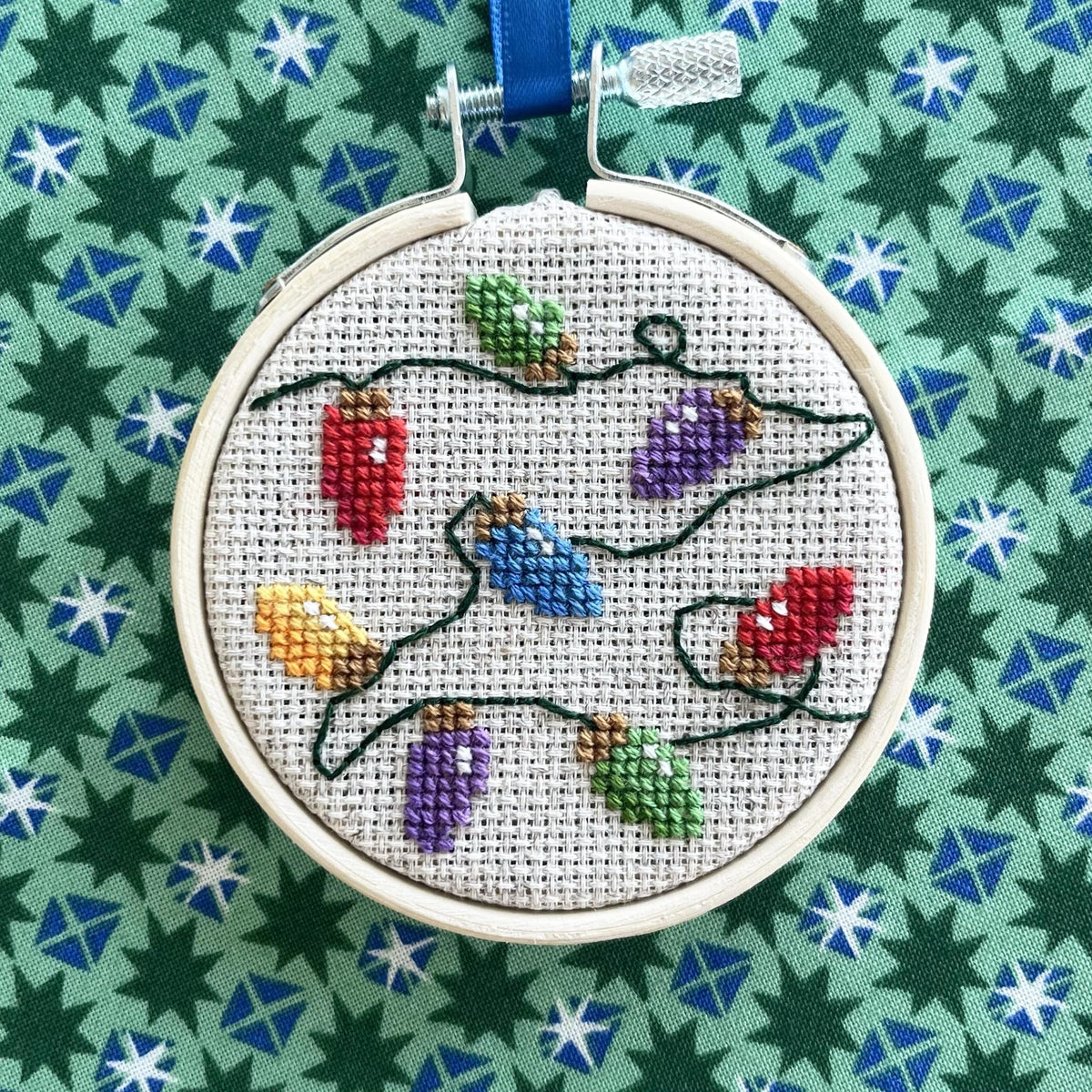 Christmas Lights cross stitch pattern – image 2 of 5