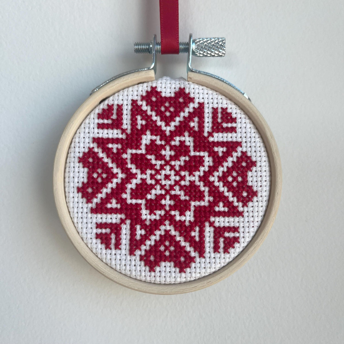 Fairisle Christmas Stars or Snowflakes cross stitch pattern – image 6 of 9