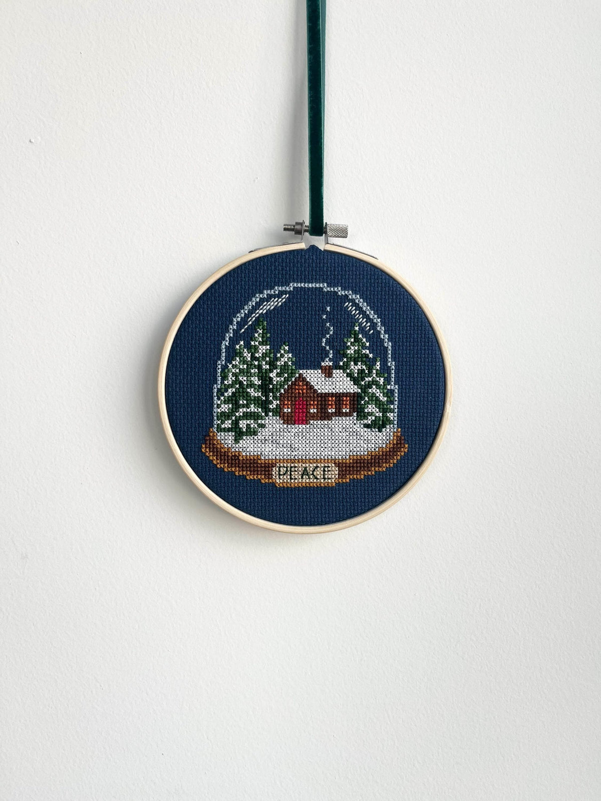 Christmas Snow Globe with 'Peace' Scene cross stitch pattern – image 4 of 7