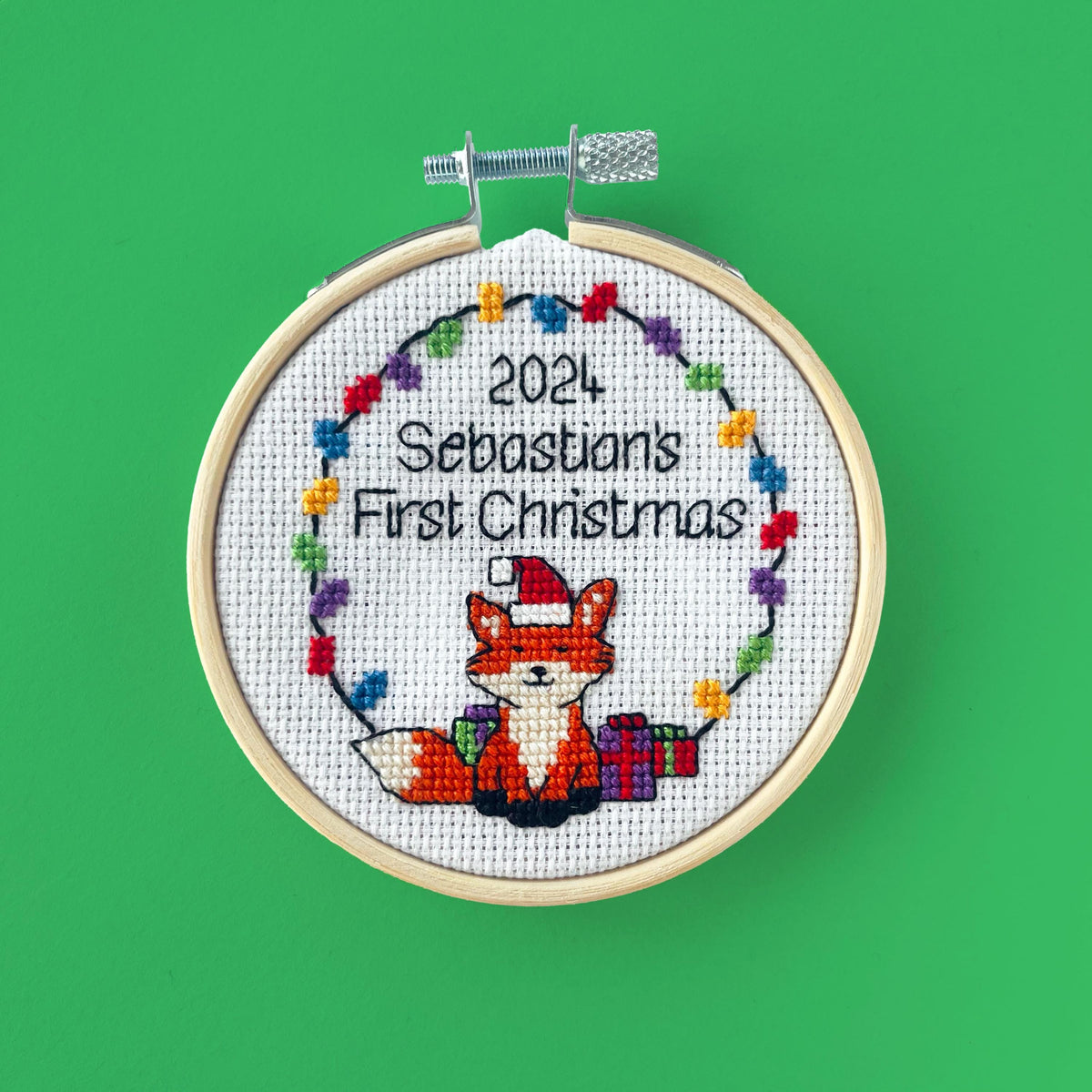 Baby's First Christmas cross stitch pattern – image 2 of 6