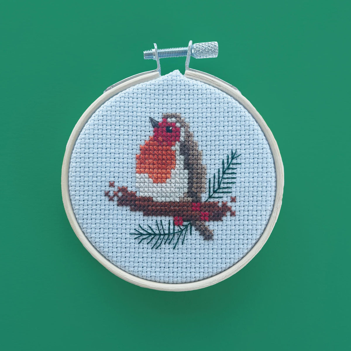 Robin Redbreast Christmas cross stitch pattern – image 1 of 4
