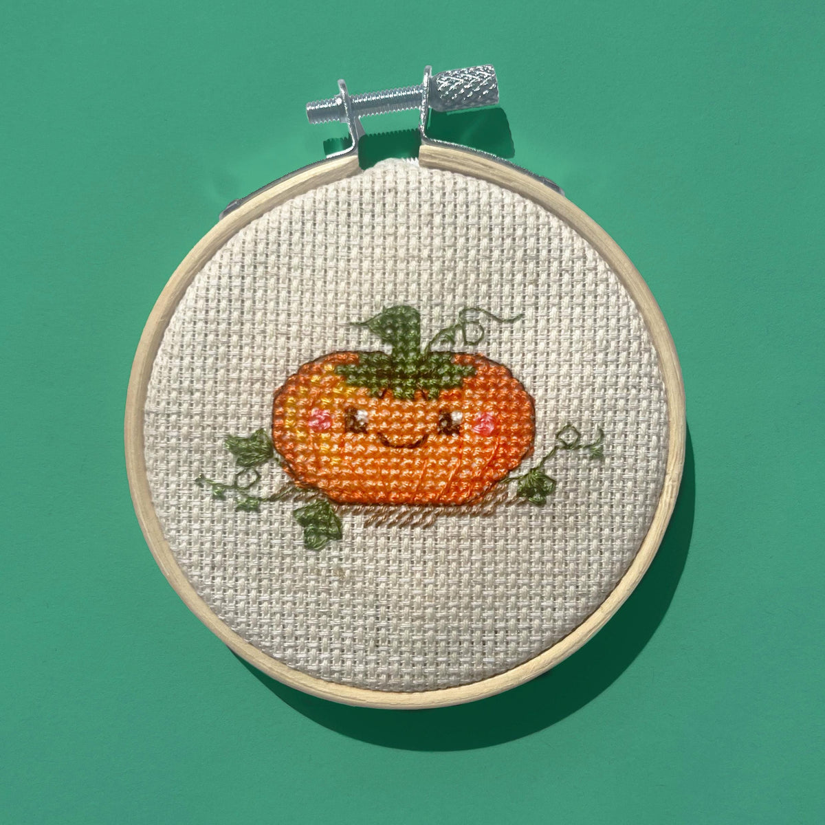 Cute Tiny Halloween Pumpkin cross stitch pattern – image 1 of 6
