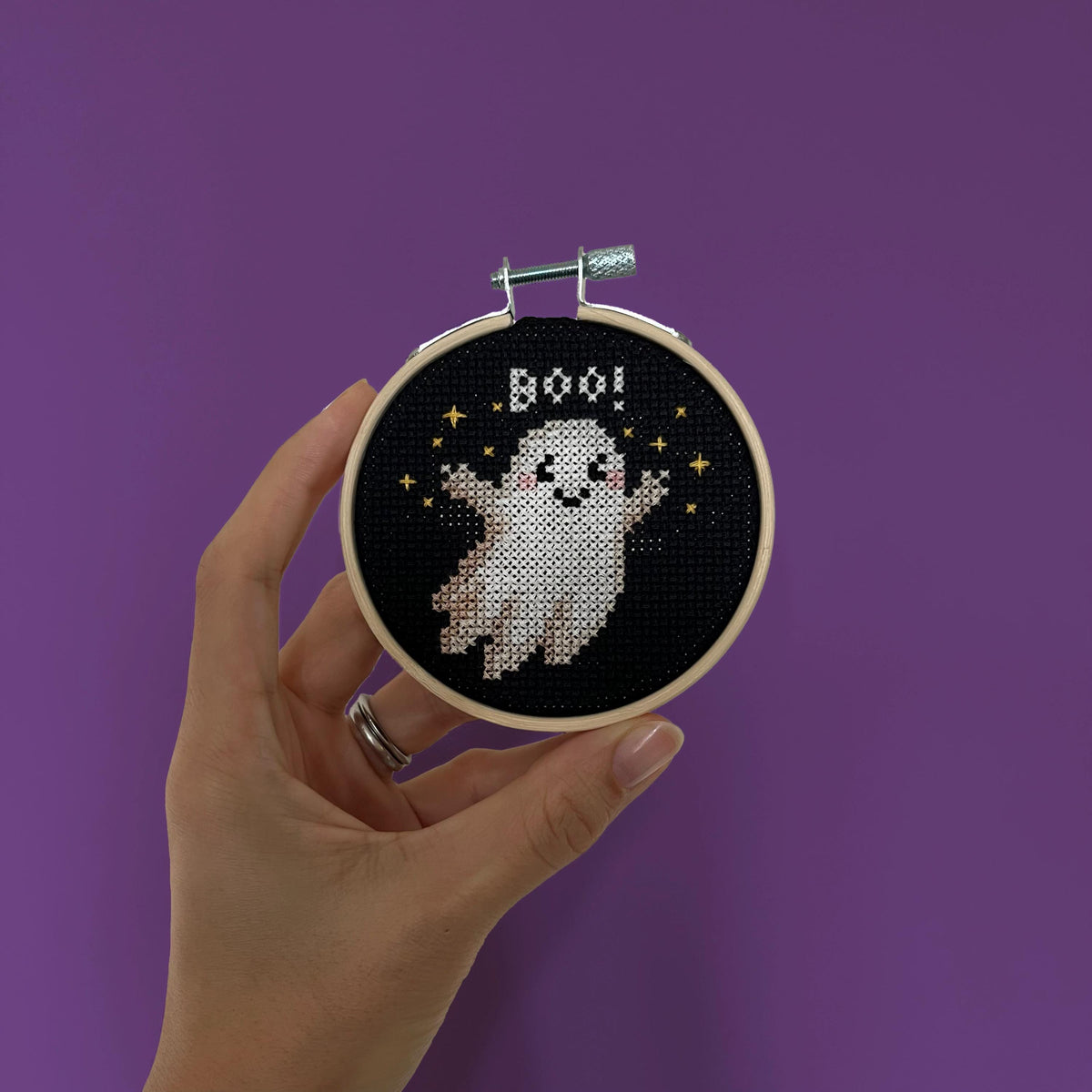 Mini Ghost cross stitch pattern – image 2 of 5