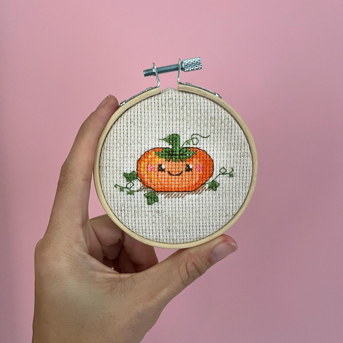 Cute Tiny Halloween Pumpkin cross stitch pattern – image 2 of 6