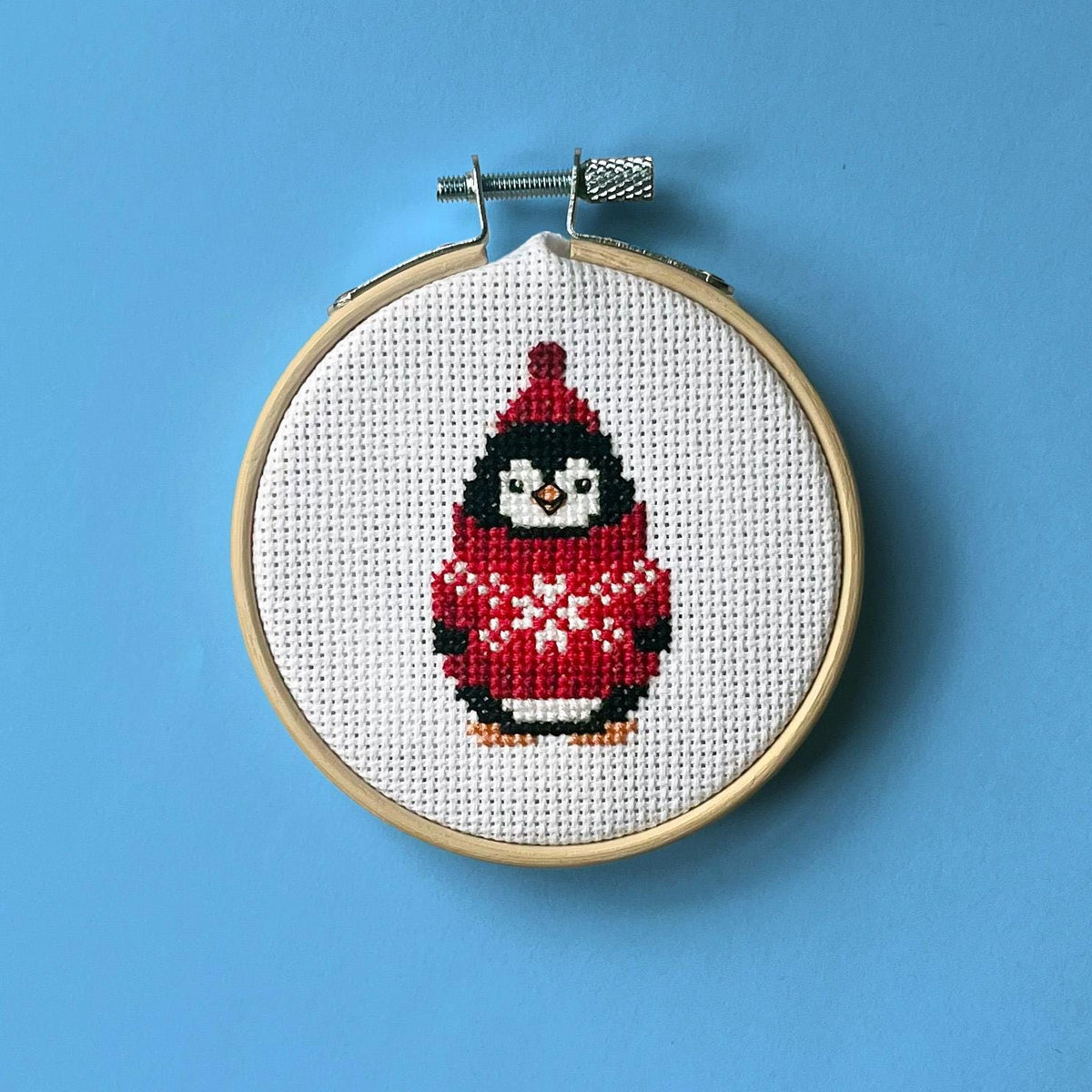 Baby Penguin in Christmas Sweater cross stitch pattern – image 1 of 6