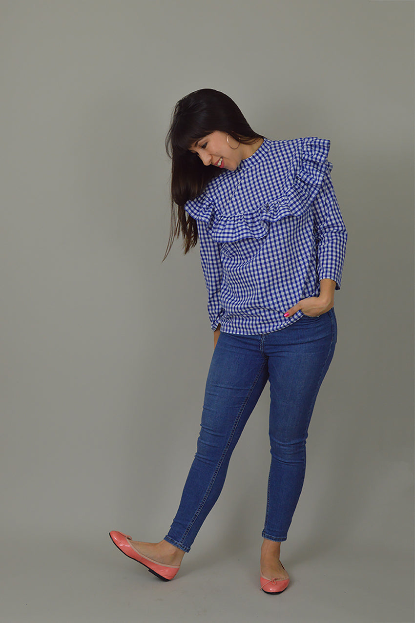 Nina Lee Bloomsbury Blouse gingham
